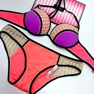 🔥🏖VICTORIA SECRET swimsuit The Fabulous/push-up cheeky New